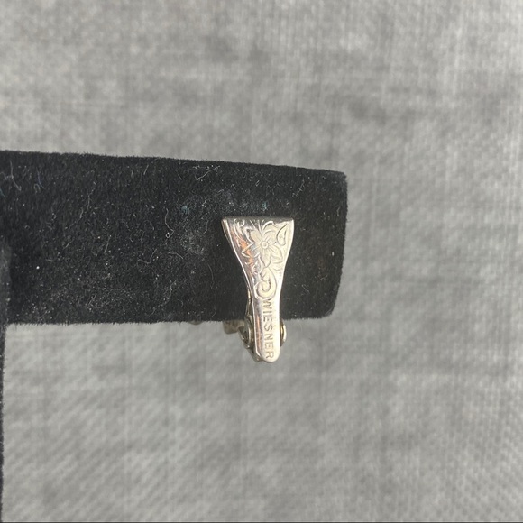 Vintage Wiesner Opal & Purple Clip On Earrings - Picture 4 of 5